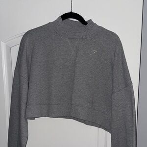 Gymshark Gray Cropped Crew Neck